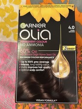 Image of Garnier Olia 4.0 DARK BROWN Permanent Hair Dye, No Ammonia