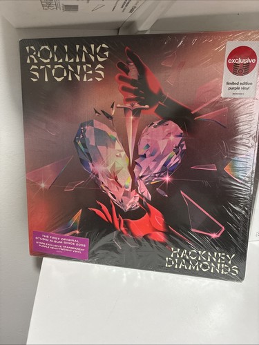 THE ROLLING STONES- HACKNEY DIAMONDS (FACTORY SEALED PURPLE VINYL LP)
