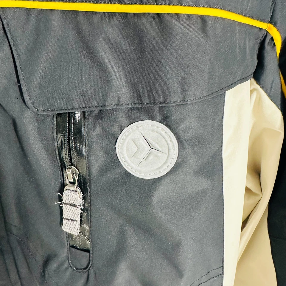 Zeroxposur Snap Long Sleeve Hooded Ski Snow Jacket Blue White Size XL - Image 4 of 4