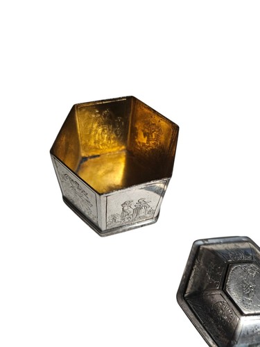 Scatola vintage argento sterling MMA matrimonio olandese/matrimonio piedi 1985 - Foto 4 di 9