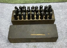VTG. BOKER 1/4” LETTER STAMP SET