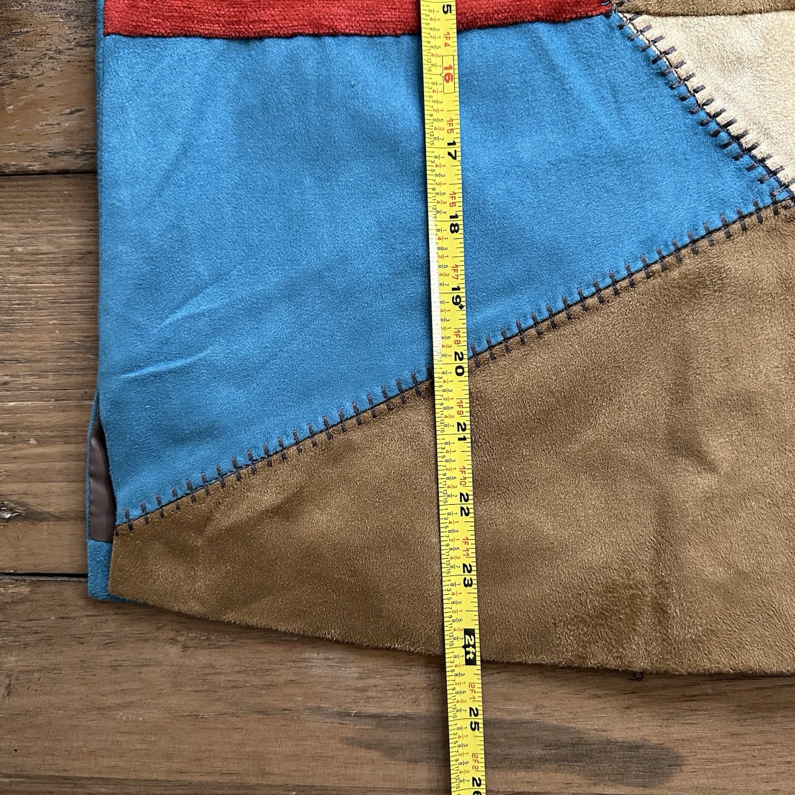 Women's Vintage Multicolor Embroidered Patch Work… - image 8