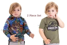 Jurassic Park Boys Hoodie Sweatshirt Jacket T Shirt Set 2T- 5T 4 5 Toddler World