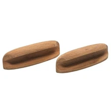 Whitecap Teak Oval Drawer Pull 4L 2 Pack