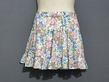 Floral Coquette Mini Skirt Sz XL Tierd Ruffle Cottagecore Soft Girl Fairycore
