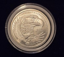 1/4 oz Pure Silver. 999 Silver Eagle Round in Capsule