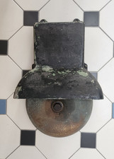 Antique Cast Iron Mechanical Fire Alarm Bell -Barclays Bank Norfolk– Early 1900s