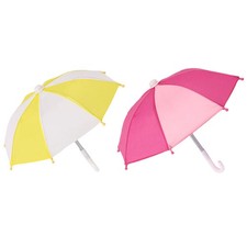 2 Pcs Mini Toy Umbrella Colored Miniature Doll Umbrellas Dollhouse