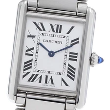 CARTIER tank mast LM WSTA0052 Silver Dial Quartz Men's Watch_922527