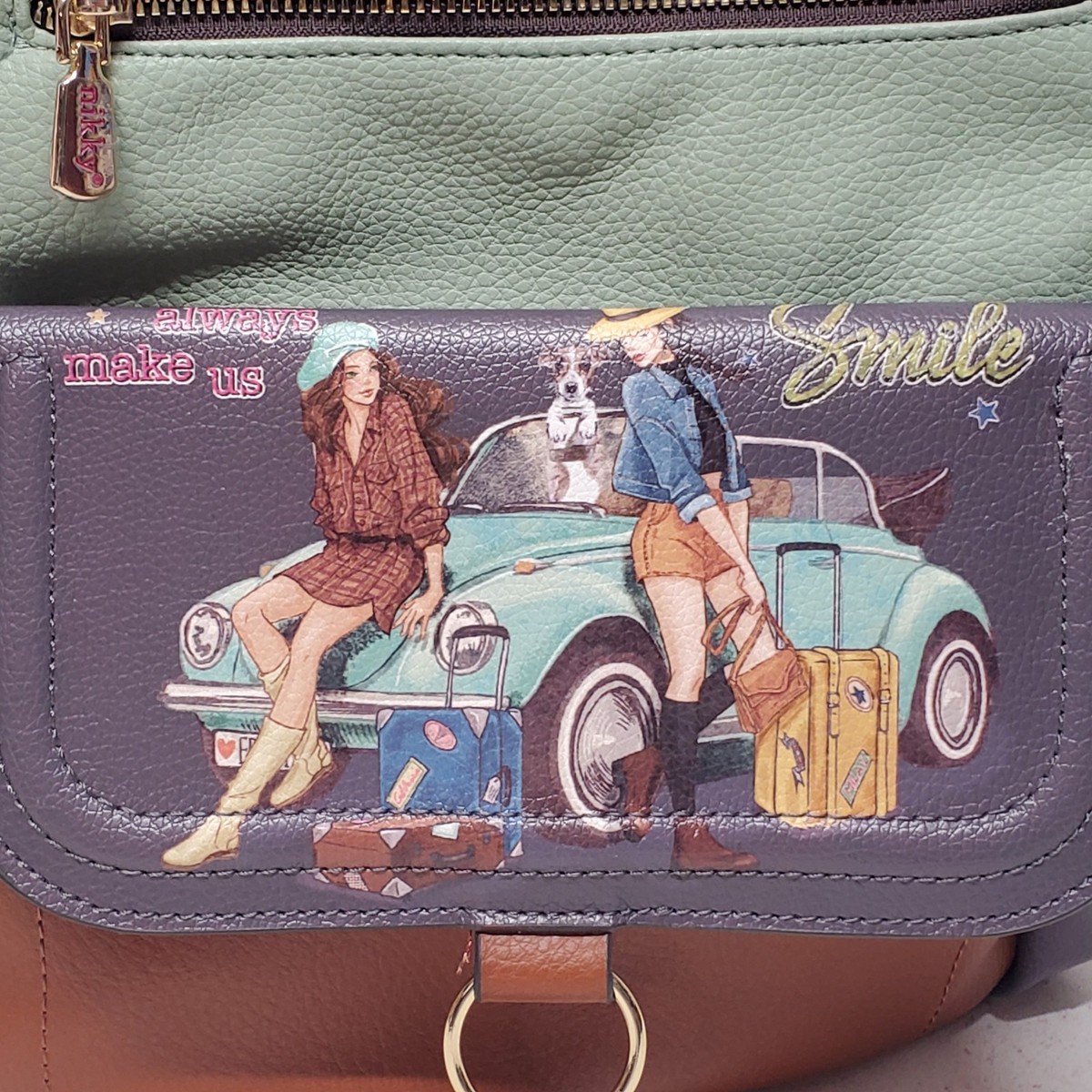 Nikki from Nicole bag pack NIKKY by Nicole Lee NK12805 PINK - Handbags - Fashion World main image 3