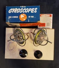 Tedco Twin Gyroscopes Complete in Box with Instructions USA Scientific Fun