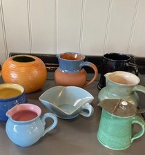 Braunton Pottery North Devon Collection Of 8 Pieces.
