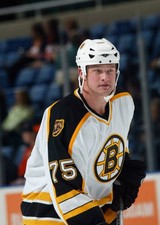 Colton Orr Boston Bruins warms up prior to taking on the New- Ice Hockey Photo 1