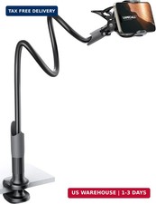 Lamicall Gooseneck Phone Holder for Bed - Cell Phone Mount Clamp Clip, Flexible