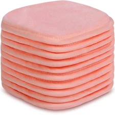 Extra Thick Reusable Microfiber Makeup Remover Cloths 10 Pack Pink Gift Box