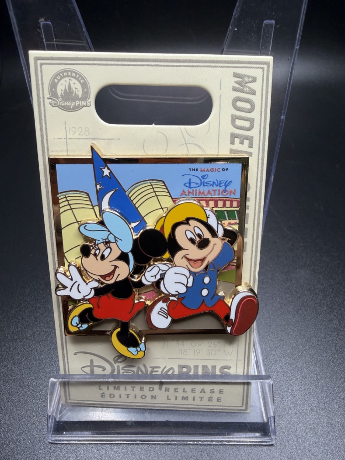Disney 2026 Model Sheet Magic of Animation Mickey & Minnie LR pin