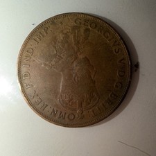 1921 Australian One Half Penny featuring the portrait of King George V