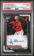 2024 Bowman Chrome Prospect Autographs Aneudis Mordan #CPAAMO PSA 9 Orioles