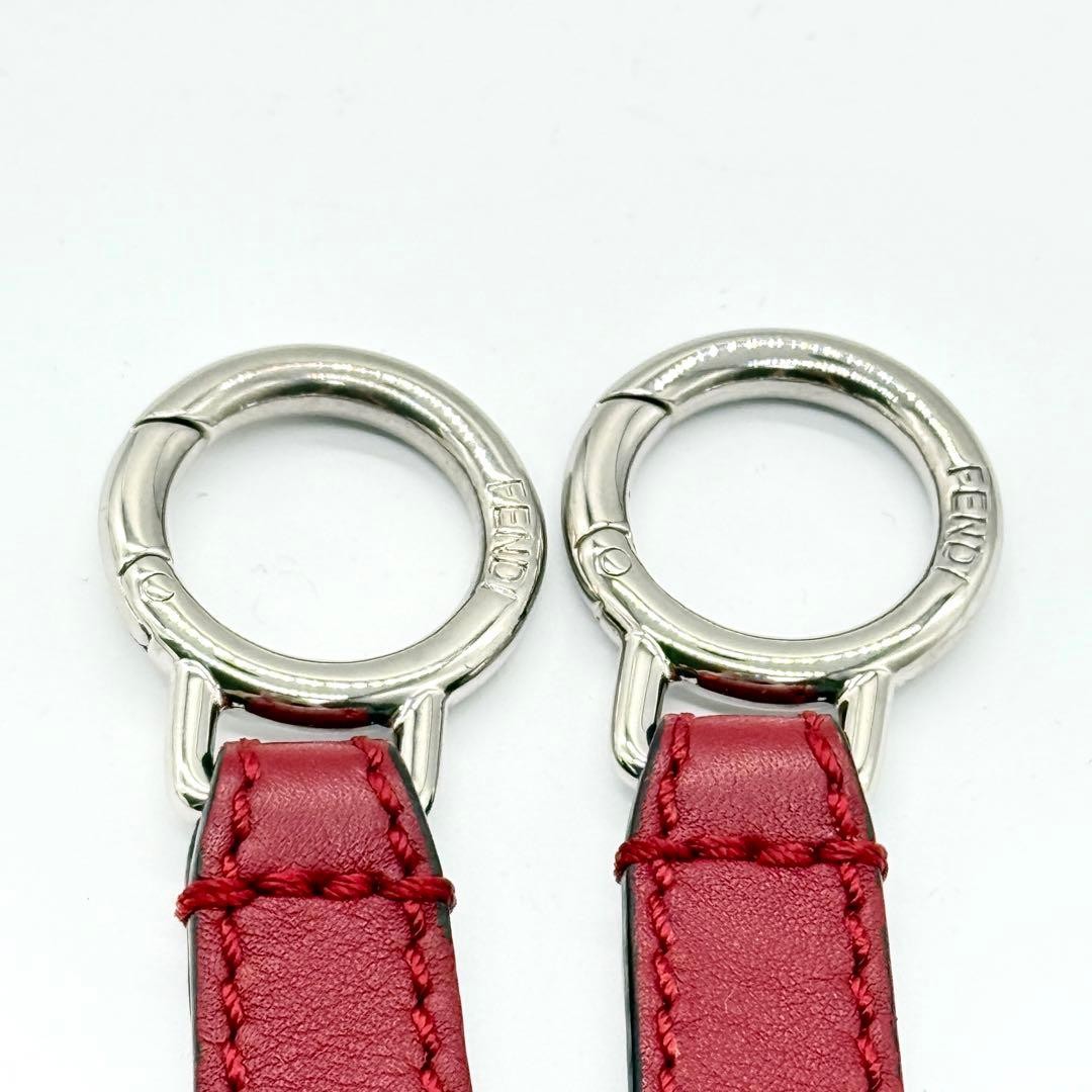 Fendi Leather Python Peekaboo Shoulder Bag Dark R… - image 15