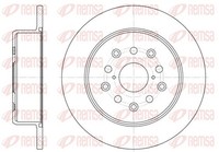 2X Bremsscheibe Remsa 6752.00 306,6Mm FüR Lexus GS IS 1 Sportcross SC 200 GXE10_