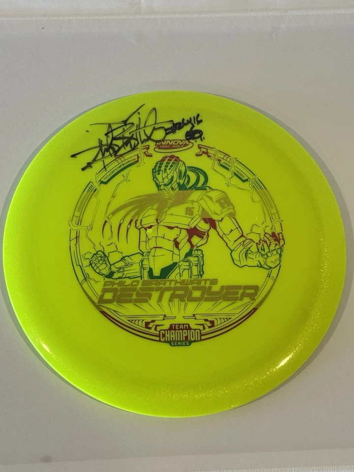 Autographed Innova Star Destroyer Philo Brathwaite Team Champion Series Disc - Image 2 of 3