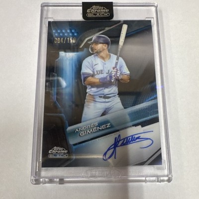 Topps 2024 Chrome Black Andres Gimenez Autographs Refractor CBA-AG /150