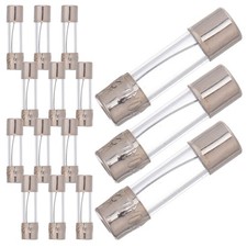 100 Pcs 5x20 mm 10 A Glass Tube Fuses for Multimeter and Electronics