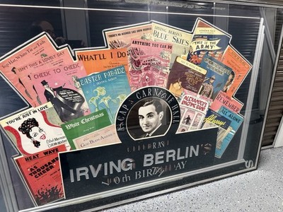 Irving Berlin Framed 100th Birthday Carnegie Hall Sheet Music Art Print Large