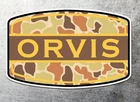 Orvis Outdoors Camo Sticker 4" wide waterproof vinyl fly fish decals art