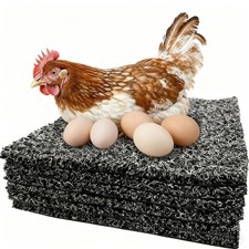 6 PCS Nesting Pads for Chicken Coop, Plastic Washable Chicken Nesting Pads, P...