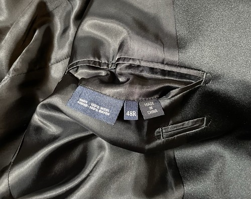 Gieves & Hawkes Black Dinner Suit Wool Tuxedo Black Tie VGC - 48 Regular - 40W - Bild 3 von 14