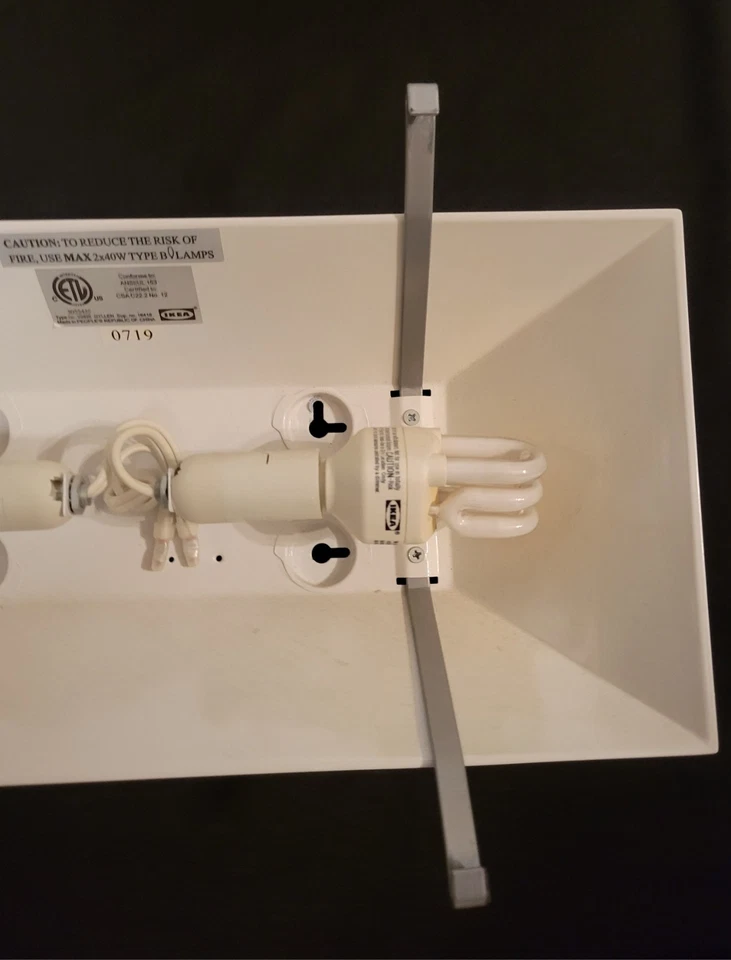 Ikea Gyllen Graffiti Wall Hanging Light Sconce Glass Vintage 1990s V0409 - Image 3 of 4