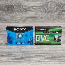 Sony & Fujifilm Mini DV DVC Digital Video Cassettes 60/90 Min Premium Tapes New