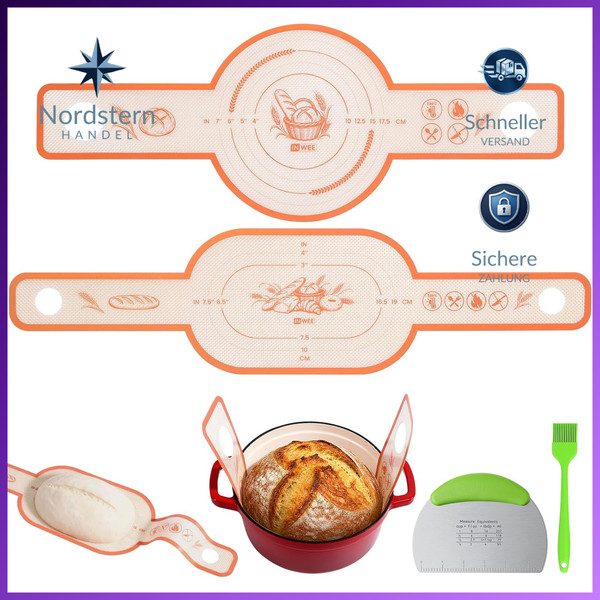 Backmatte Silikon 4-In-1 FüR Dutch Oven Brotschlinge BackzubehöR-image