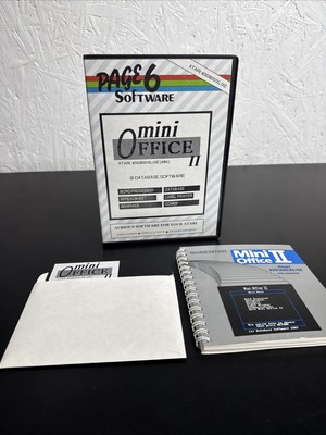 Mini Office II 2 Atari 400, 800, XL & XE Seite 6 Software 1987 48K komplett