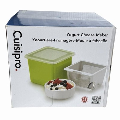 NEW Cuisipro Greek Yogurt Cheese Maker For Cheesecake & More 837426 GREEN