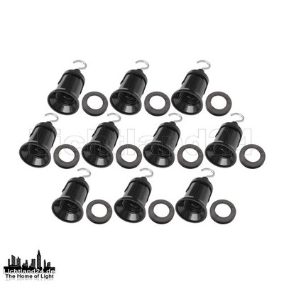 50x E27 Easy Click Illu Haken Fassung mit standard Dichtung für Lichterkette
