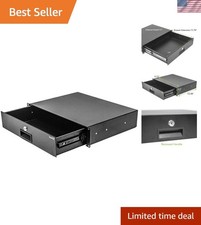 Server Cabinet Case 19 Inch Rack Mount DJ Locking Lockable Deep Drawer with K...