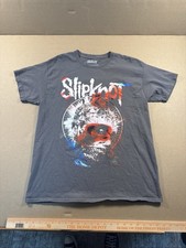 Slipknot Band Skull Gray Graphic T-Shirt Men s Large