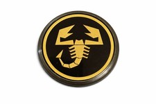 Original Fiat Nabendeckel Felgendeckel Alufelge Chrom Skorpione Oro 500 Abarth