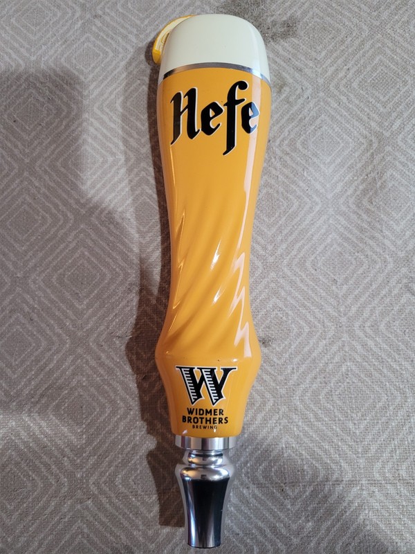 Widmer Brothers Brewing Hefeweizen Beer Tap Handle Hefe Yellow Draft Bar Alcohol