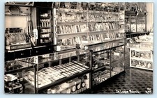RPPC KLAMATH FALLS, OR  ~ Interior LOUIE POLIN'S STORE c1930s Patterson Postcard