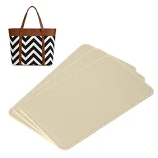 3pcs Felt Bag Base Shaper Handbag 8.66x5.12'' 3mm Thick, Beige