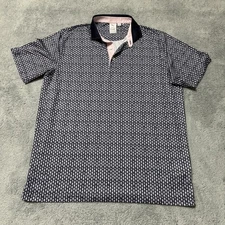 Puma X Arnold Palmer Polo Shirt Mens Large Cocktail Drink AOP Golf Performance 