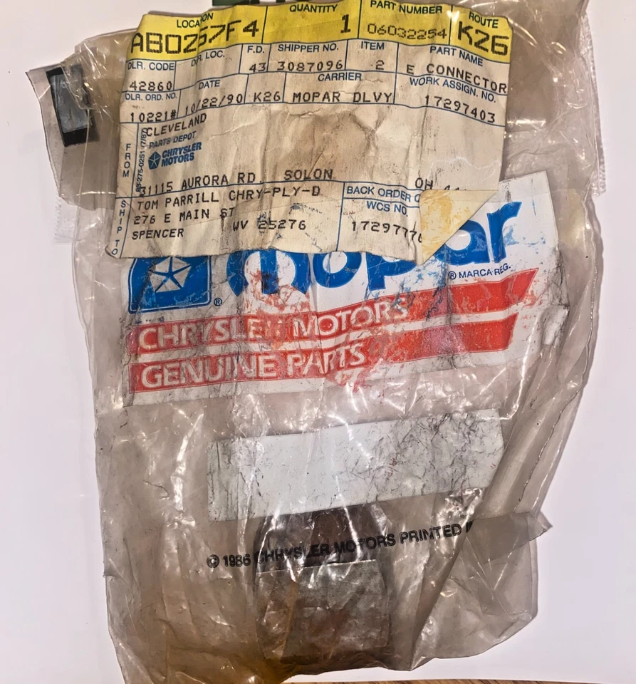 Aspirador Dodge Rampage 1984 nuevo genuino, número de pieza 6032254 Foto 3 de 4