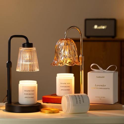 Candle Warmer Lamp with Timer Dimmable, Birthday Gifts for Women Mom, House W... - Picture 5 of 8