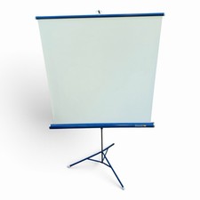 Vintage Da-Lite Flyer 40x40 Projection Screen Tripod Portable w/ Original Box