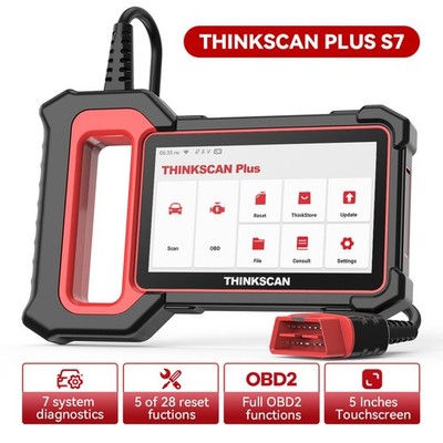 Thinkscan Plus S7 ABS SRS BCM IC AC Car OBD2 Scanner Auto Diagnostic Tool USA