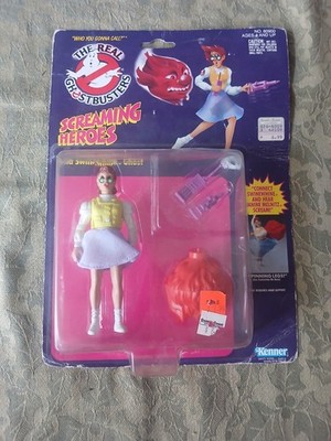Real Ghostbusters Screaming Heroes'' Janine Melnitz And Swinewine Ghost''