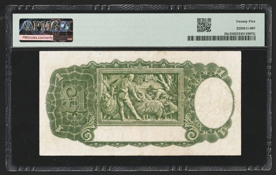 i-200262 Australia 1 Pound 1949. PMG 25 - Image 2 of 2